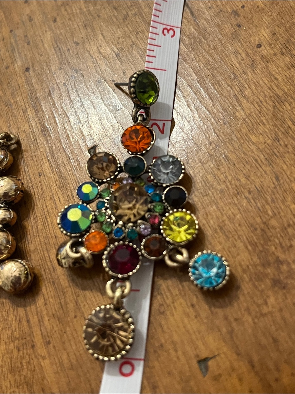 Multicolor dangle earrings - Picture 3 of 3